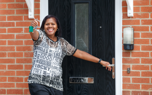 Claudette, one of our customers, and her Shared Ownership home.