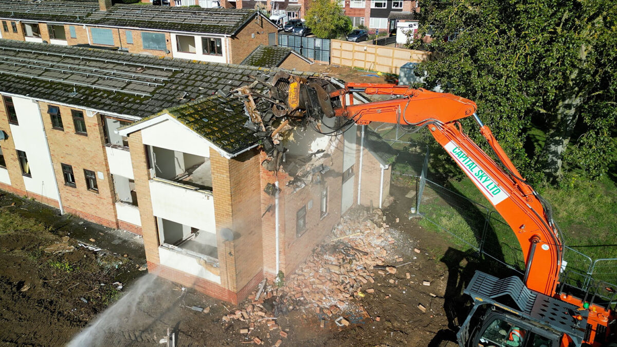 Demolition starts on former Hearnden Court site featured image