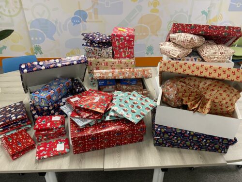 Presents were donated to the Hemmingwell Community and Skills Centre and children living in temporary accommodation over Christmas